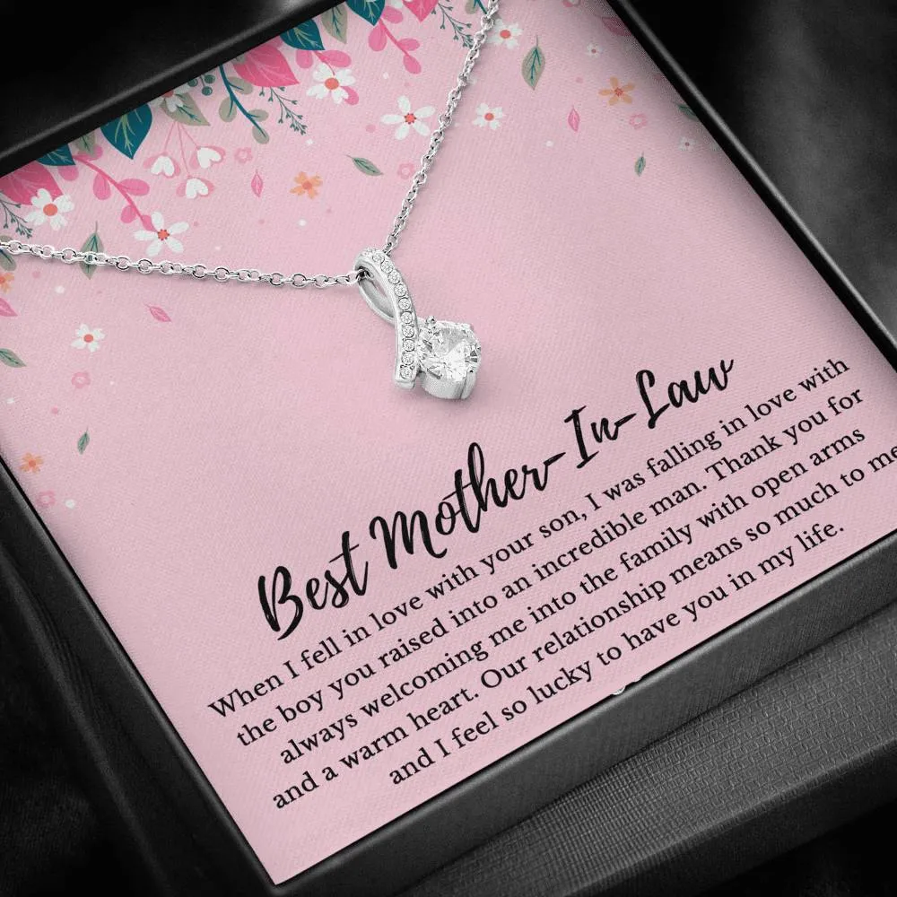 Mother-In-Law Necklace: Mother's Day Gift for Mother In Law, Mother-In-Law, Mother-In-Law Birthday Gift, To My Mother-In-Law Card