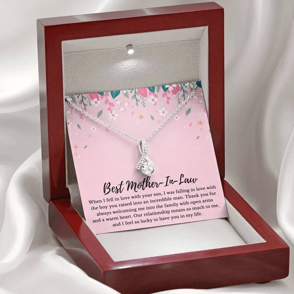 Mother-In-Law Necklace: Mother's Day Gift for Mother In Law, Mother-In-Law, Mother-In-Law Birthday Gift, To My Mother-In-Law Card