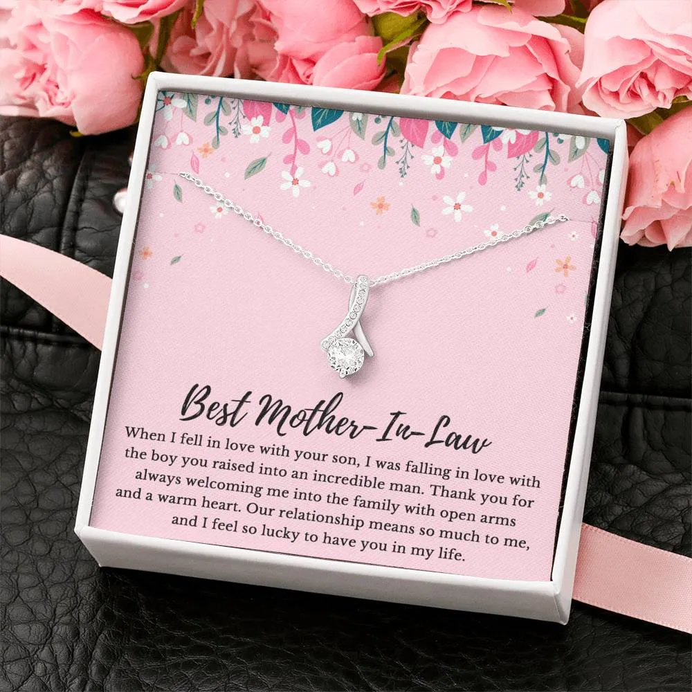 Mother-In-Law Necklace: Mother's Day Gift for Mother In Law, Mother-In-Law, Mother-In-Law Birthday Gift, To My Mother-In-Law Card