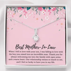 Mother-In-Law Necklace: Mother's Day Gift for Mother In Law, Mother-In-Law, Mother-In-Law Birthday Gift, To My Mother-In-Law Card