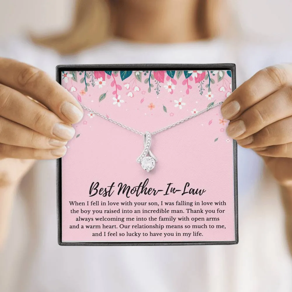 Mother-In-Law Necklace: Mother's Day Gift for Mother In Law, Mother-In-Law, Mother-In-Law Birthday Gift, To My Mother-In-Law Card