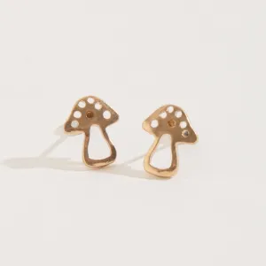 Mushroom Stud Buds Earrings