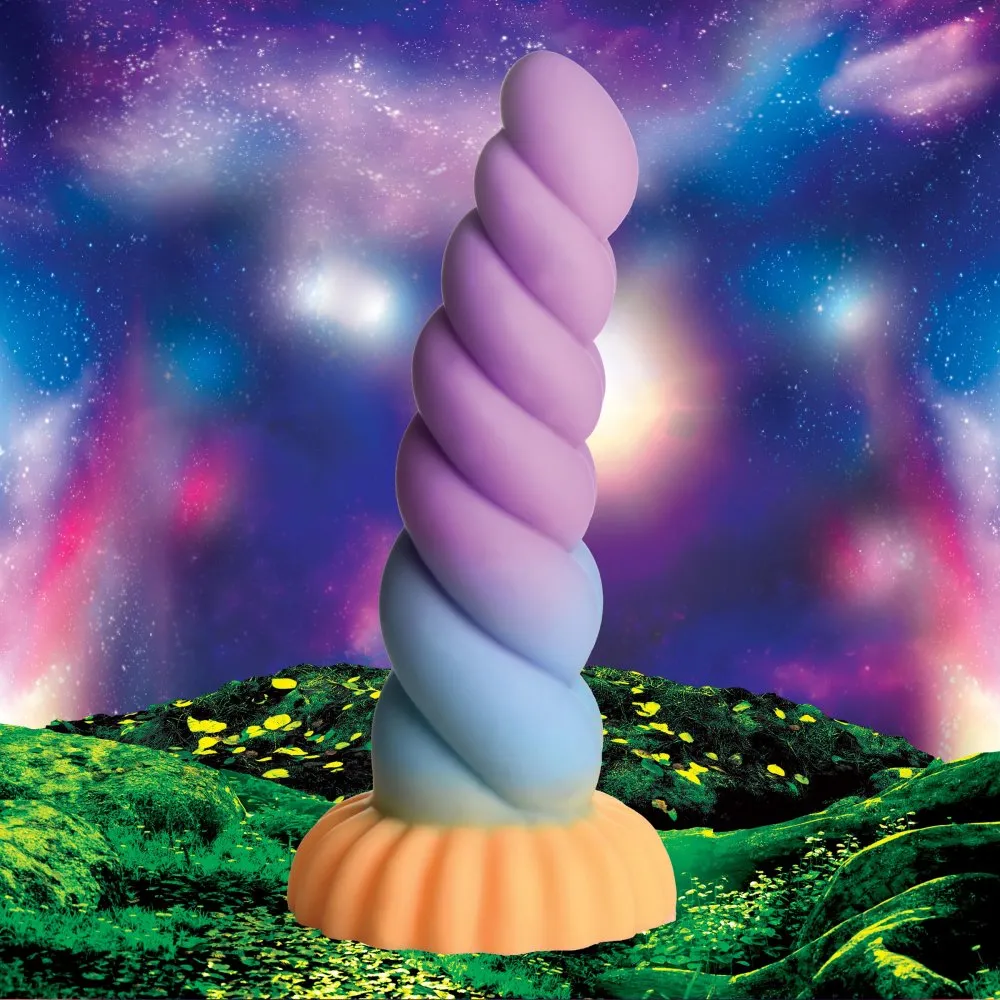 Mystique Thick 8 Inch Silicone Unicorn Dildo
