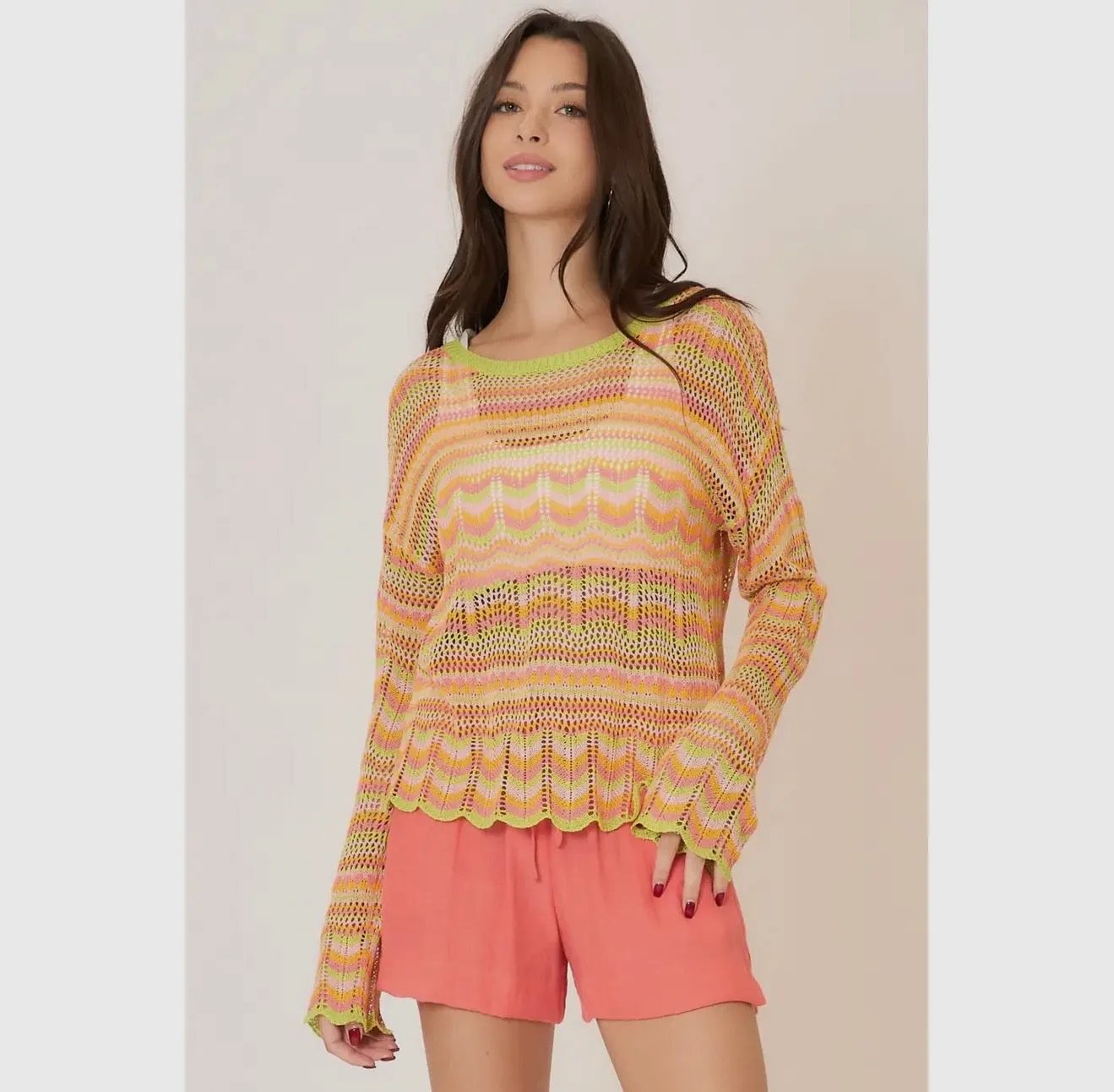 Neon Colors Knit Top