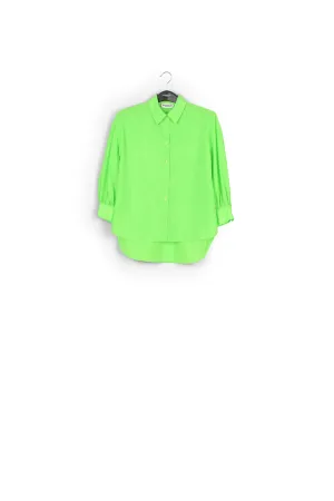 Neon green loose-fit shirt