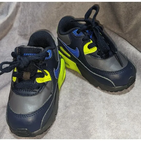 Nike Air Max 90 LTR GS Dark Grey/Hyper Royal/Volt
