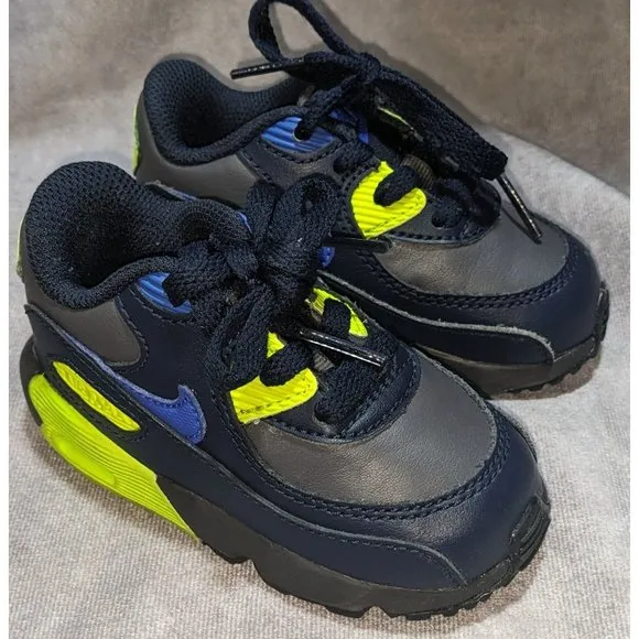 Nike Air Max 90 LTR GS Dark Grey/Hyper Royal/Volt