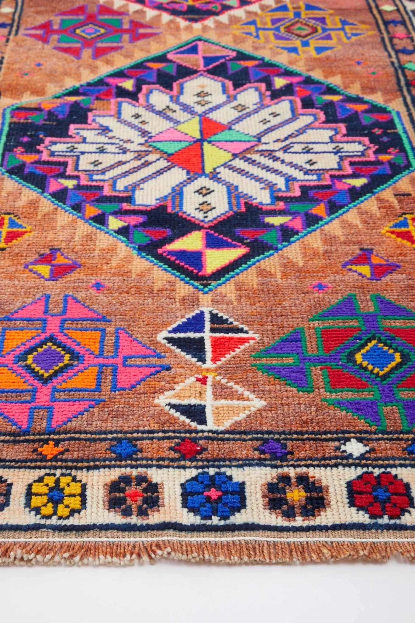 No. 1249' Vintage Turkish Runner Rug (ON HOLD) - 3' x 10'7"