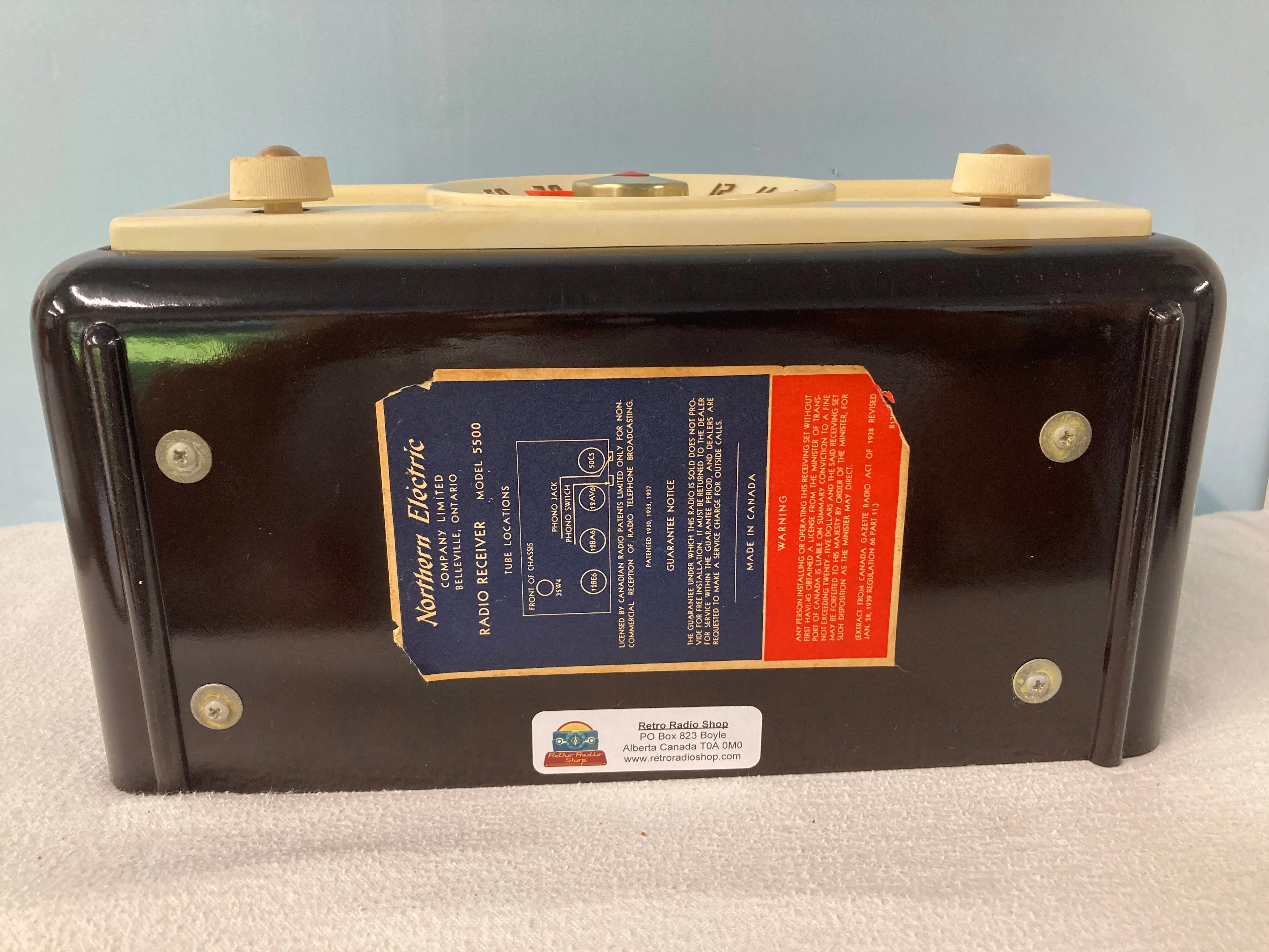 Northern Electric 1951 “Baby Champ " Tube Radio With Bluetooth input.