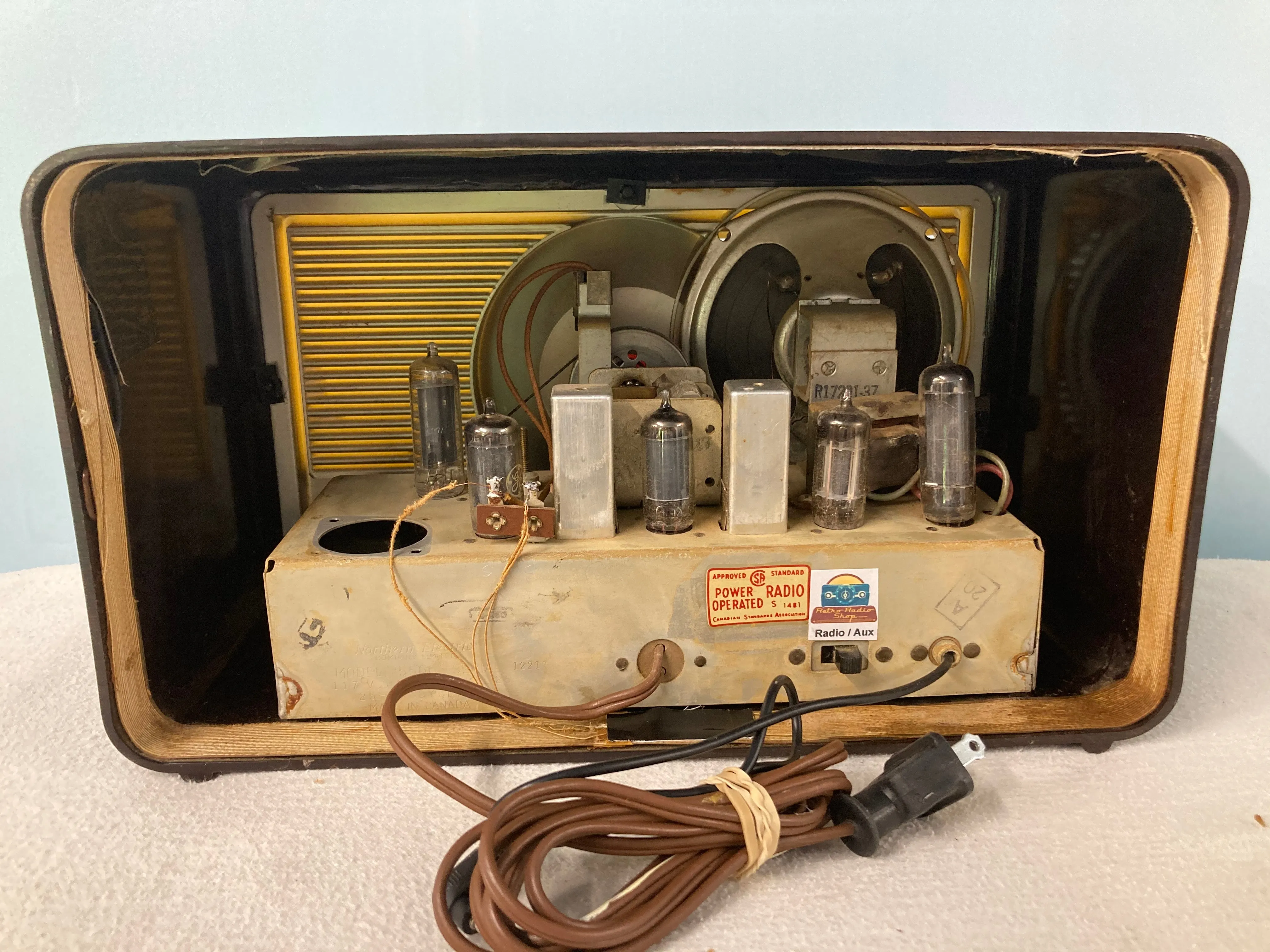 Northern Electric 1951 “Baby Champ " Tube Radio With Bluetooth input.