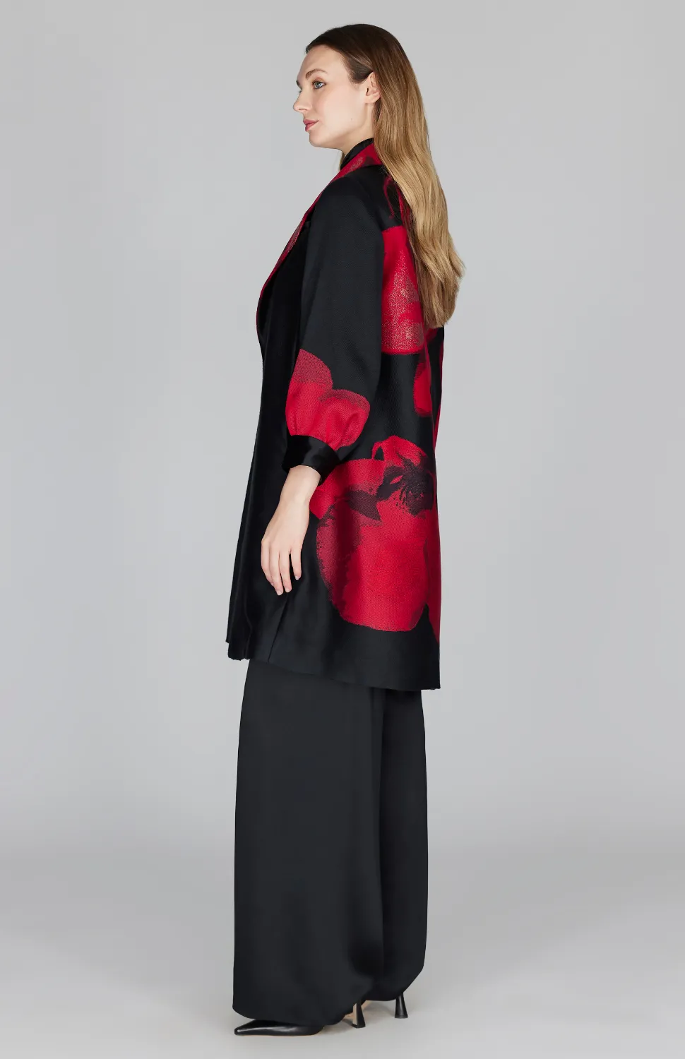 Orchid Jacquard Oversized Jacket