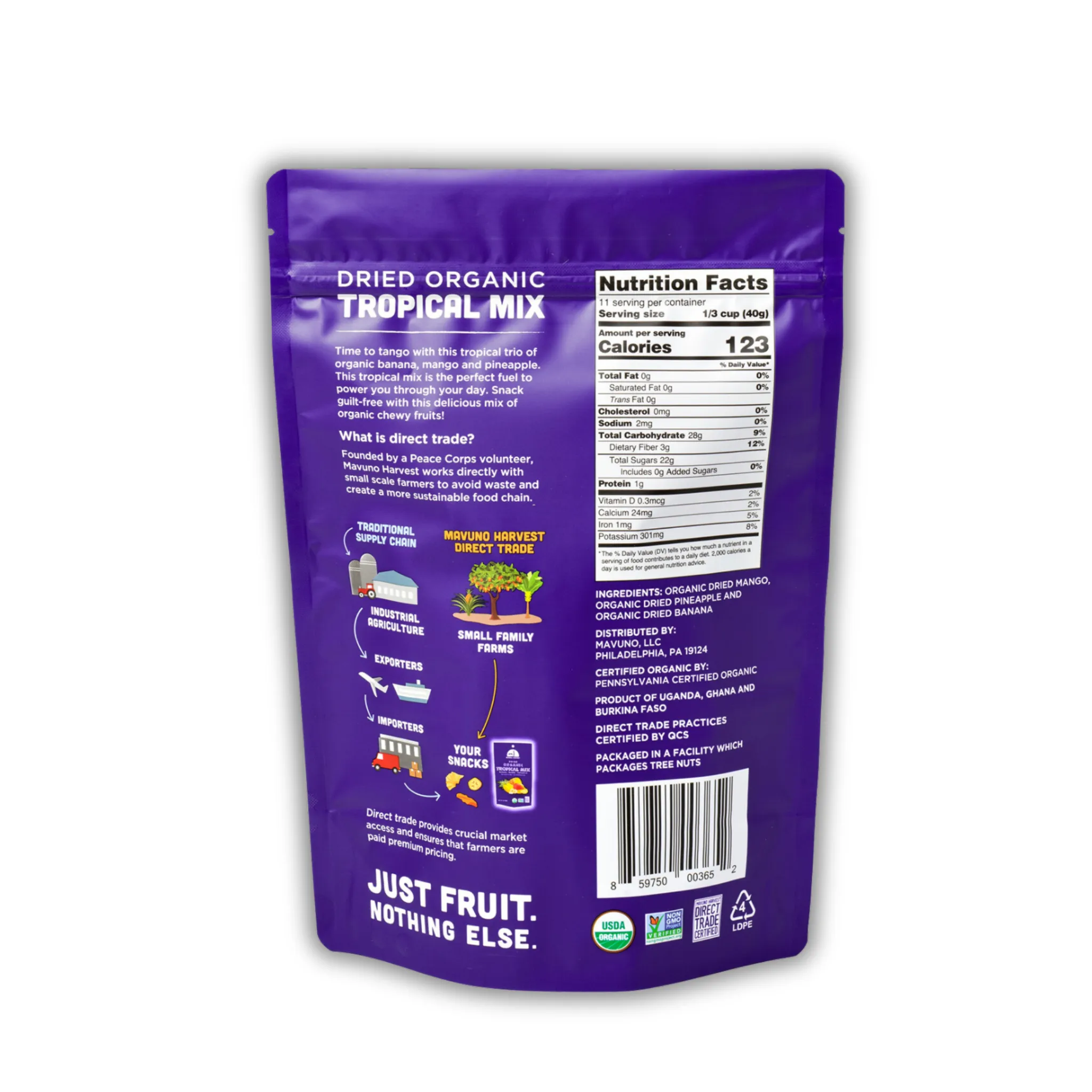 Organic Dried Tropical Mix