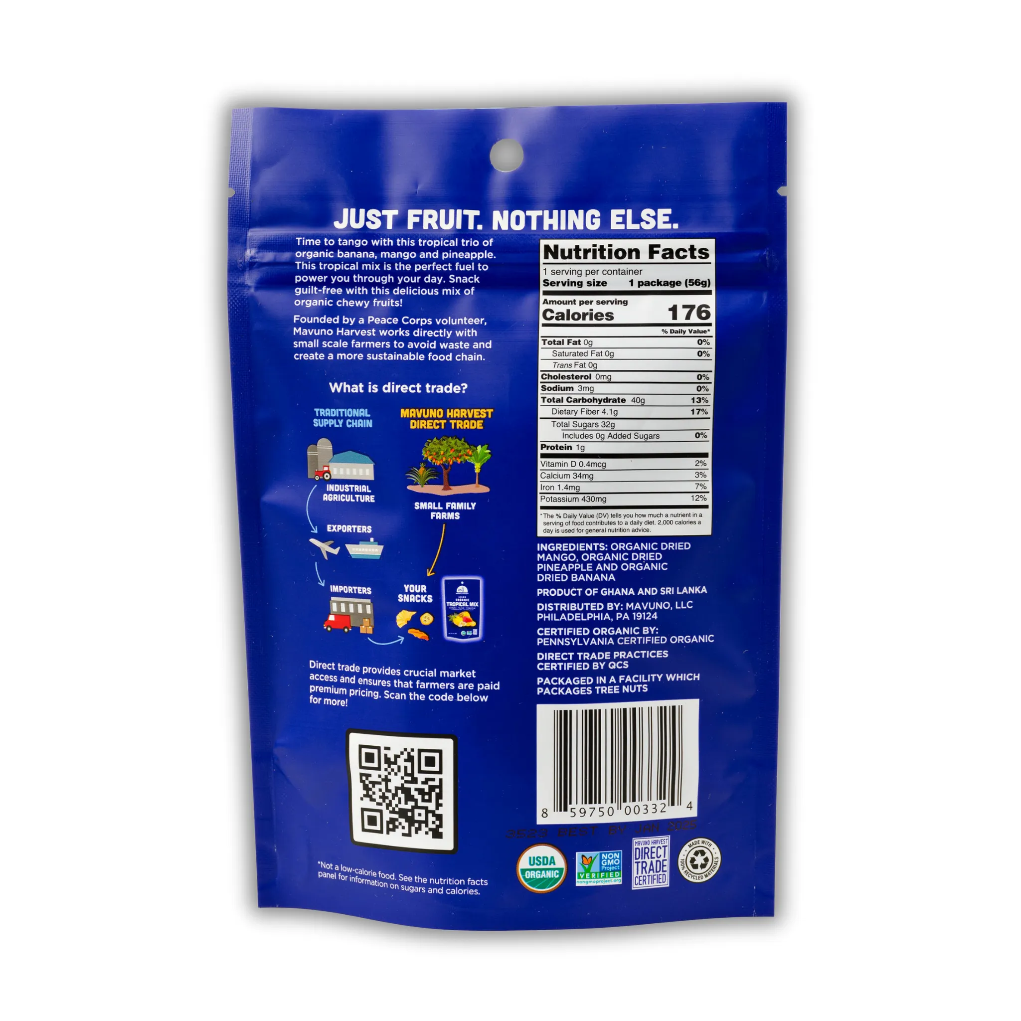 Organic Dried Tropical Mix