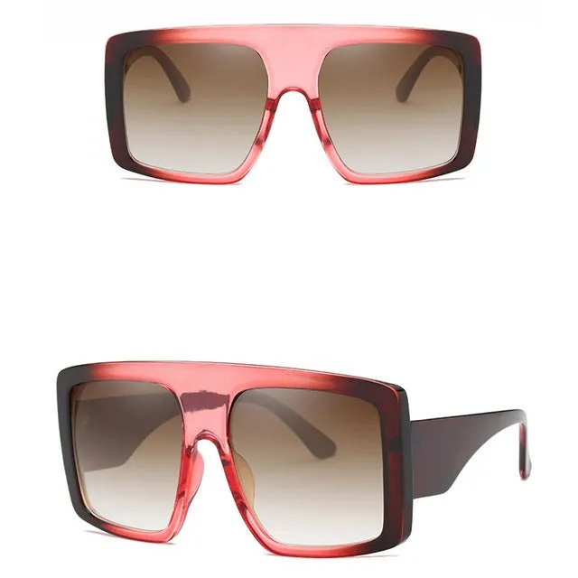 Oversized Square Shield Sunglasses