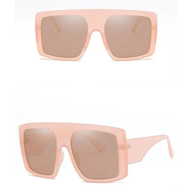 Oversized Square Shield Sunglasses