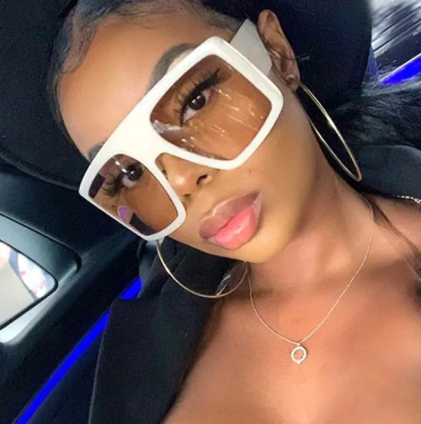 Oversized Square Shield Sunglasses