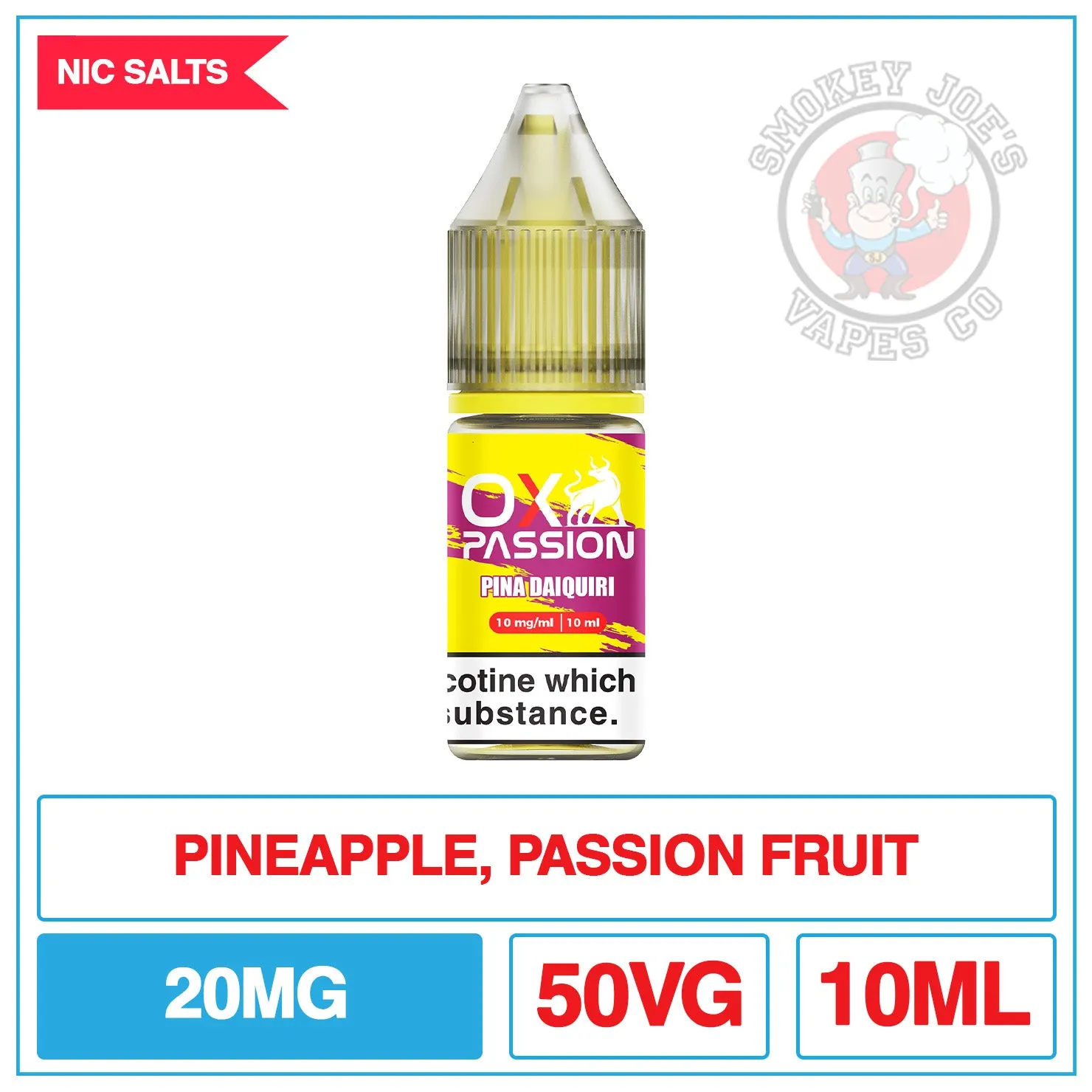 Oxva - Ox Passion - Nic Salt - Pina Daquiri