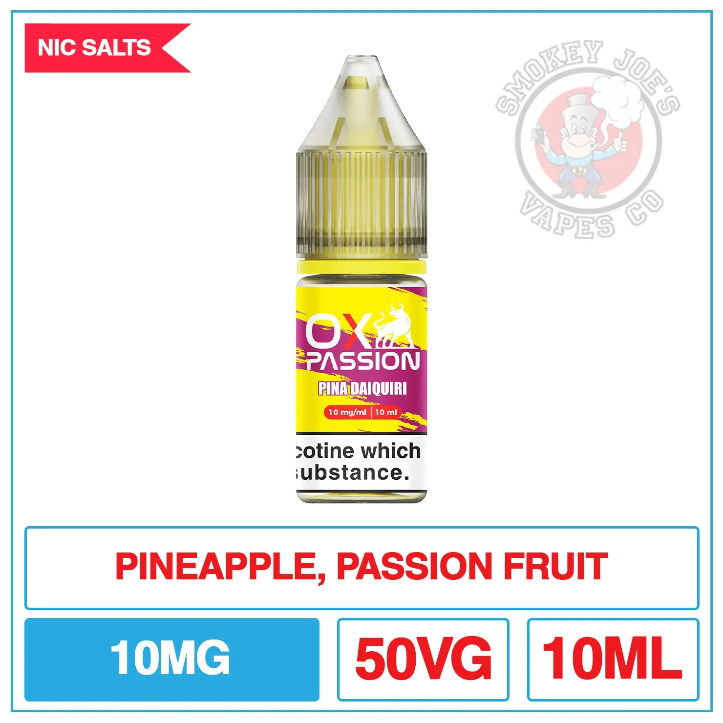 Oxva - Ox Passion - Nic Salt - Pina Daquiri