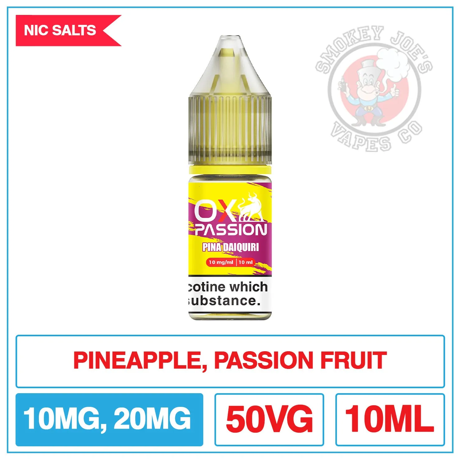 Oxva - Ox Passion - Nic Salt - Pina Daquiri