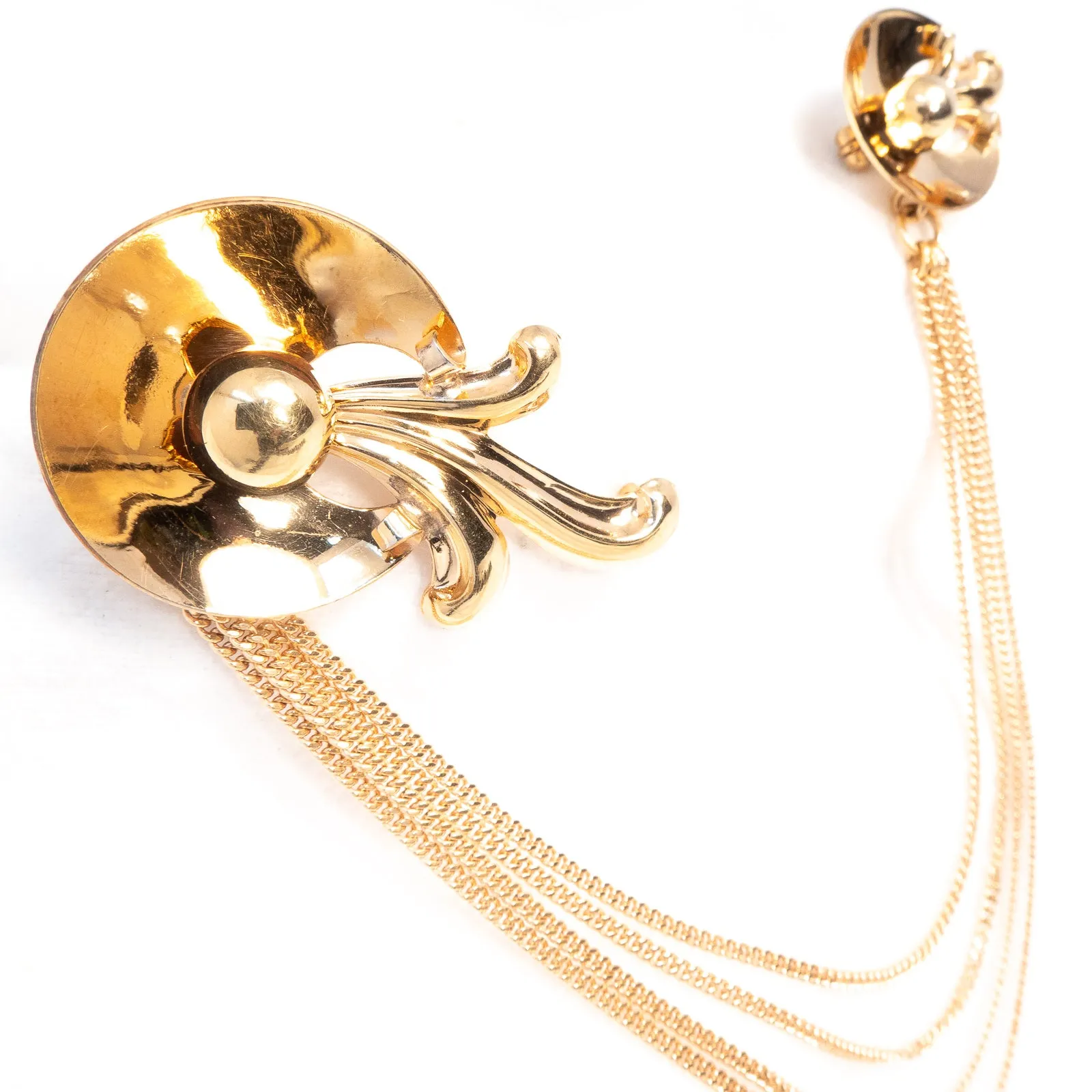 Palm Royale Gold Filled Brooch Set