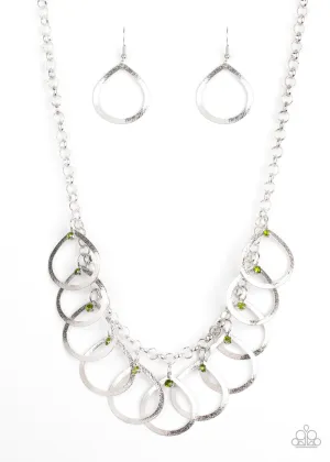 Paparazzi Accessories - Drop By Drop - Green Necklace
