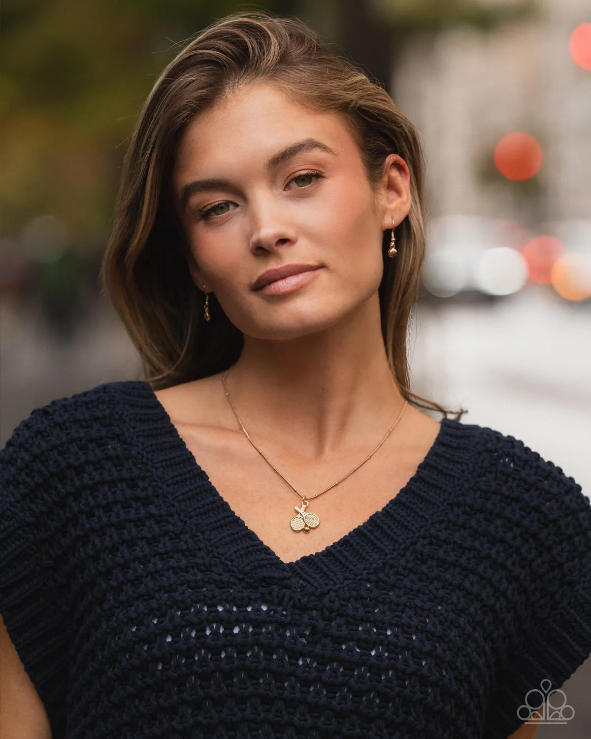 Paparazzi Adorable Ace - Gold Necklace