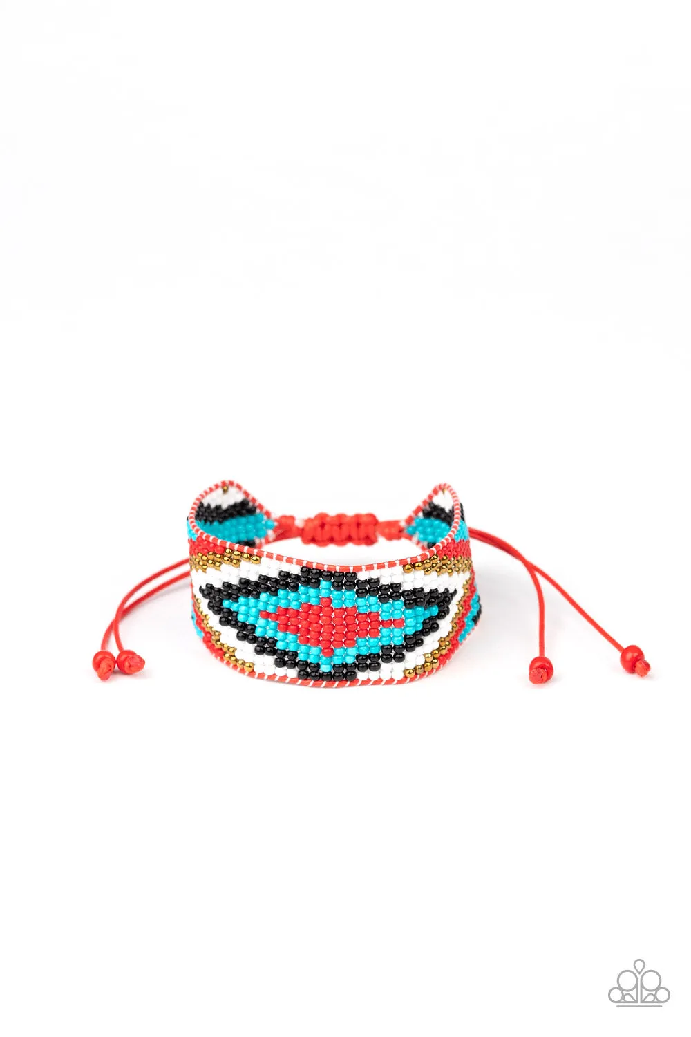 Paparazzi - Beautifully Badlands - Red Bracelet