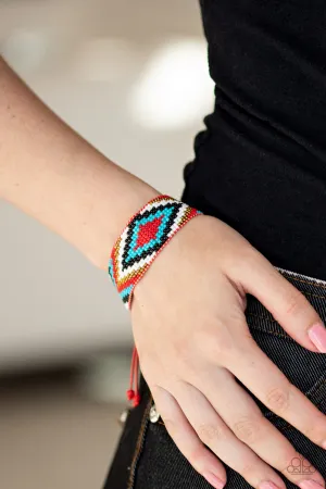 Paparazzi - Beautifully Badlands - Red Bracelet