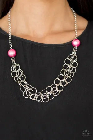 Paparazzi Daring Diva Necklace Pink