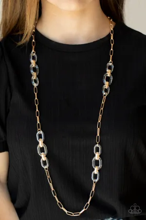 Paparazzi Have I Made Myself Clear? Necklace Gold