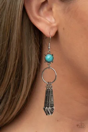 Paparazzi Prana Paradise Earrings Blue