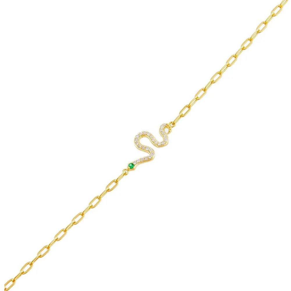 Pavé Snake Bracelet