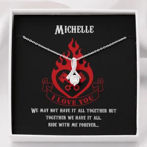 PERSONALIZED Ride With Me Forever Alluring Beauty Necklace