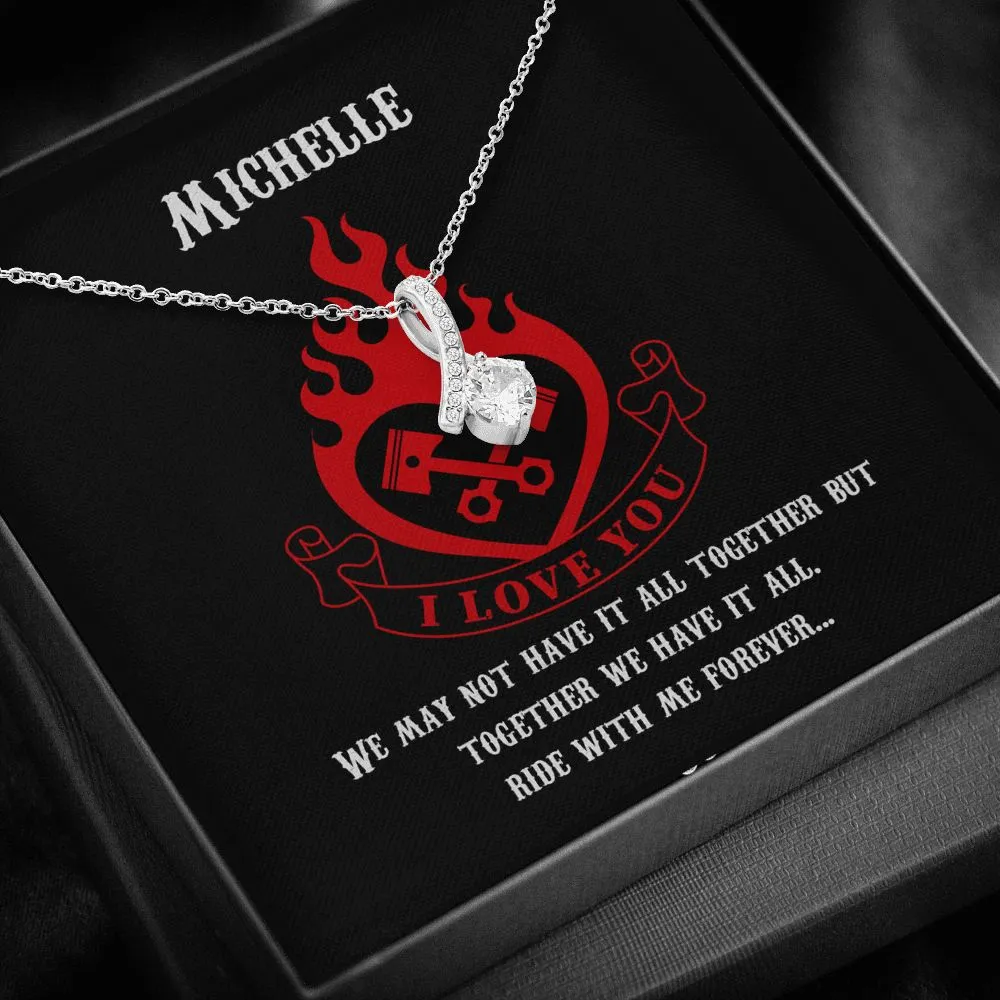 PERSONALIZED Ride With Me Forever Alluring Beauty Necklace