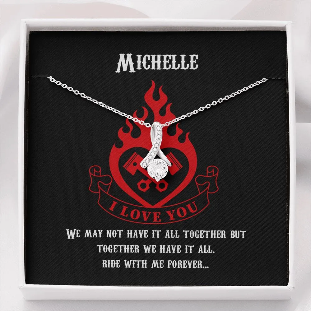PERSONALIZED Ride With Me Forever Alluring Beauty Necklace