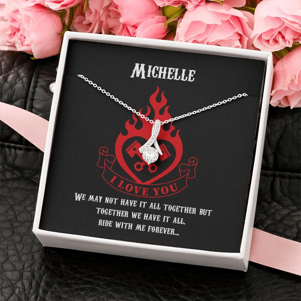 PERSONALIZED Ride With Me Forever Alluring Beauty Necklace