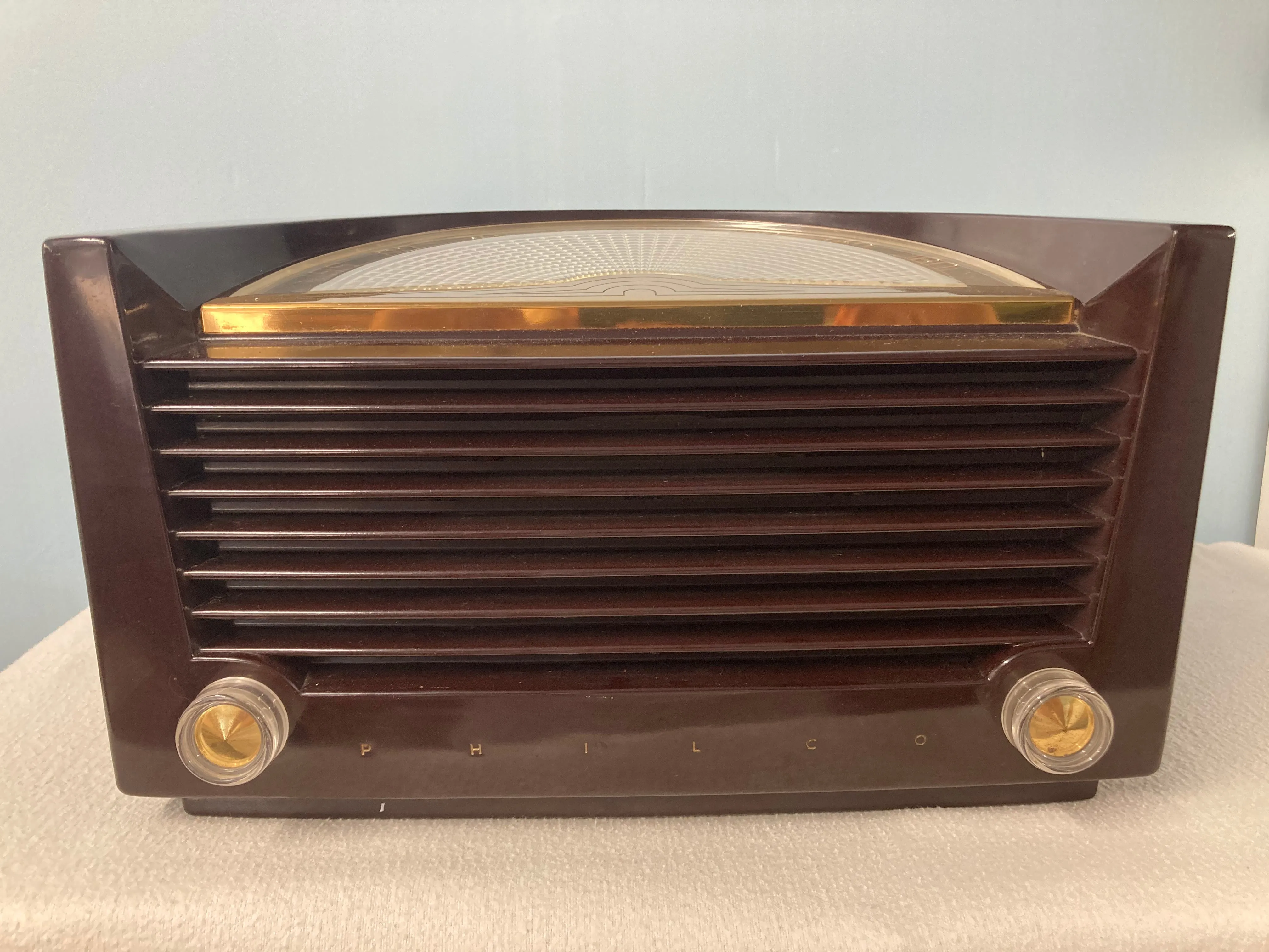 Philco 104 “Sunburst” dial Tube Radio With Bluetooth & FM Options