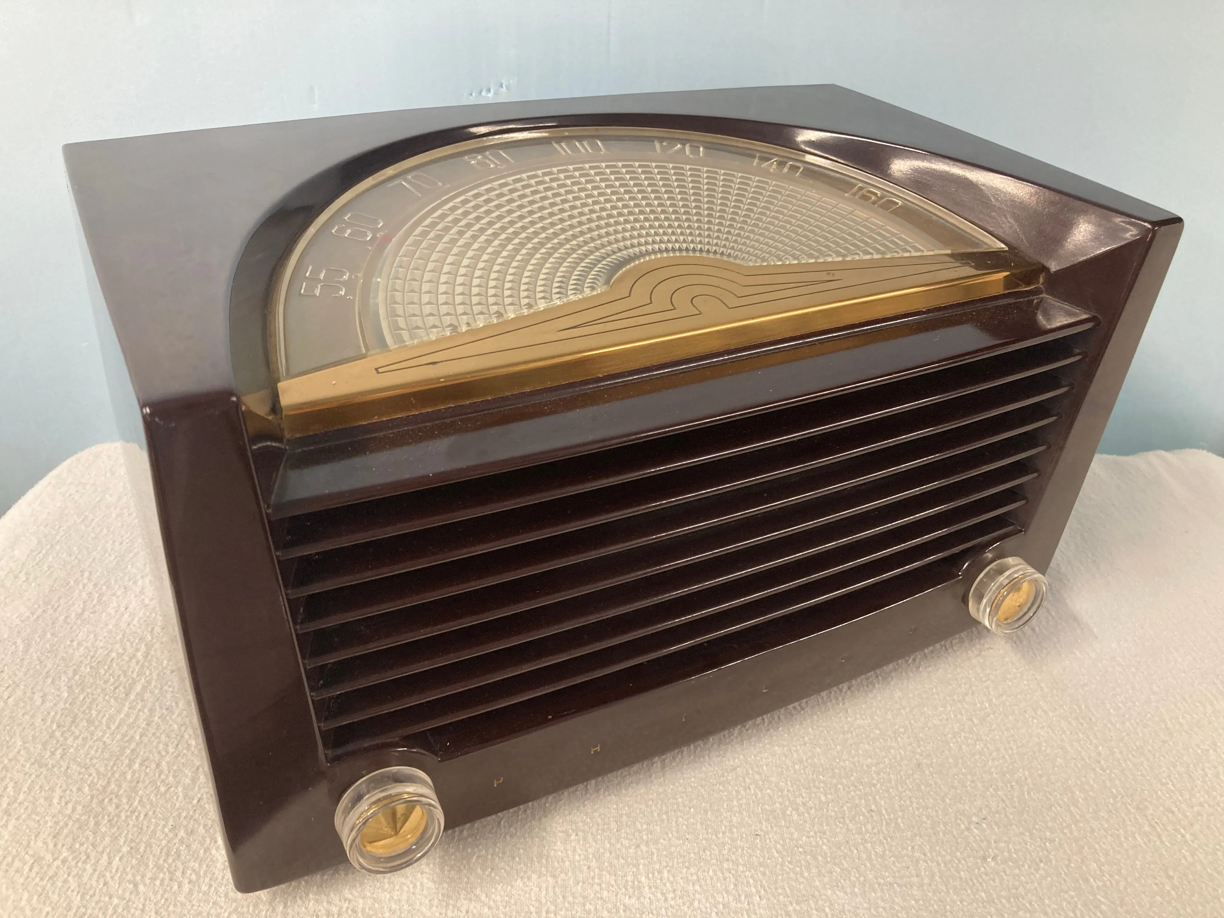 Philco 104 “Sunburst” dial Tube Radio With Bluetooth & FM Options