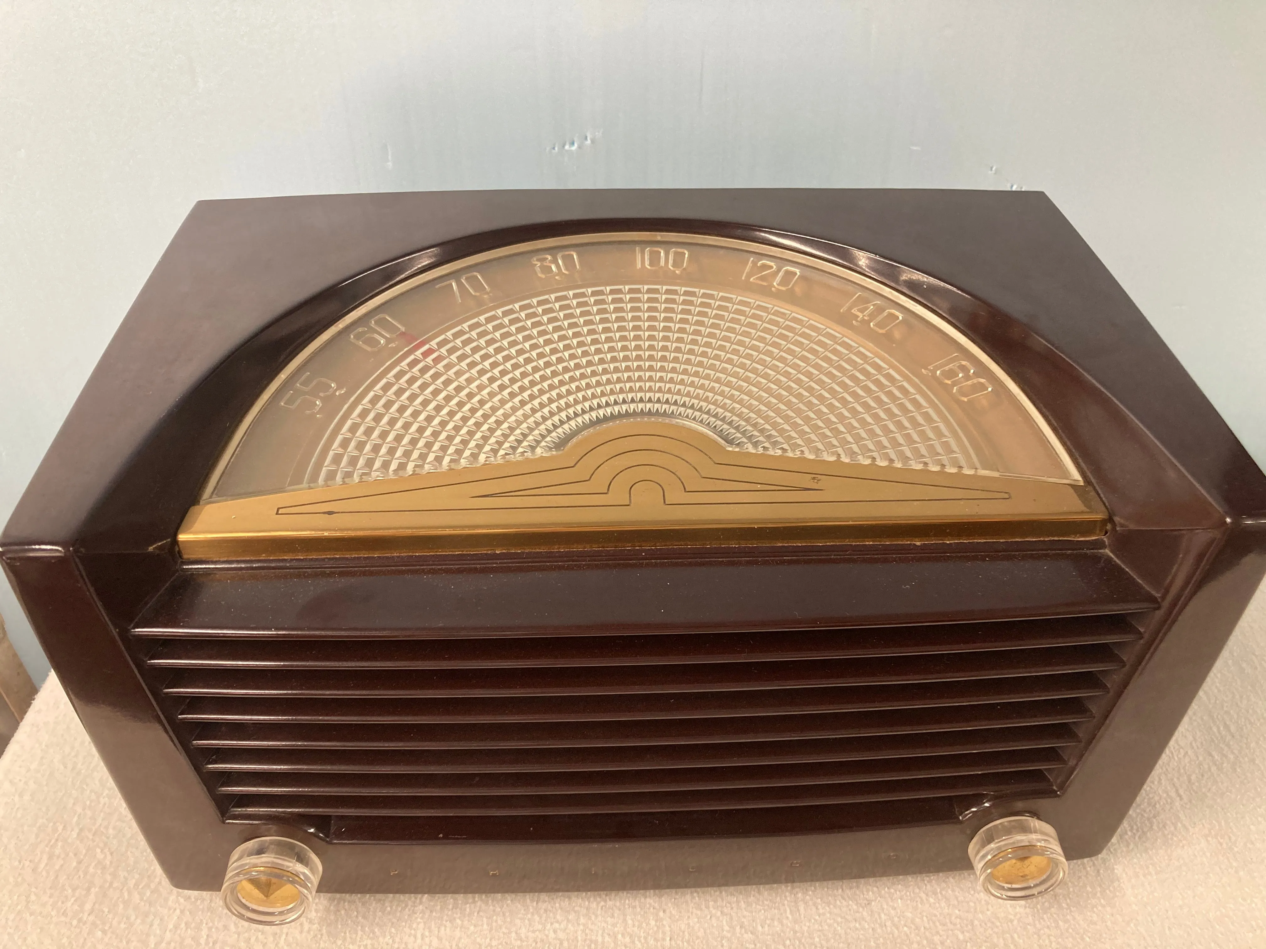 Philco 104 “Sunburst” dial Tube Radio With Bluetooth & FM Options