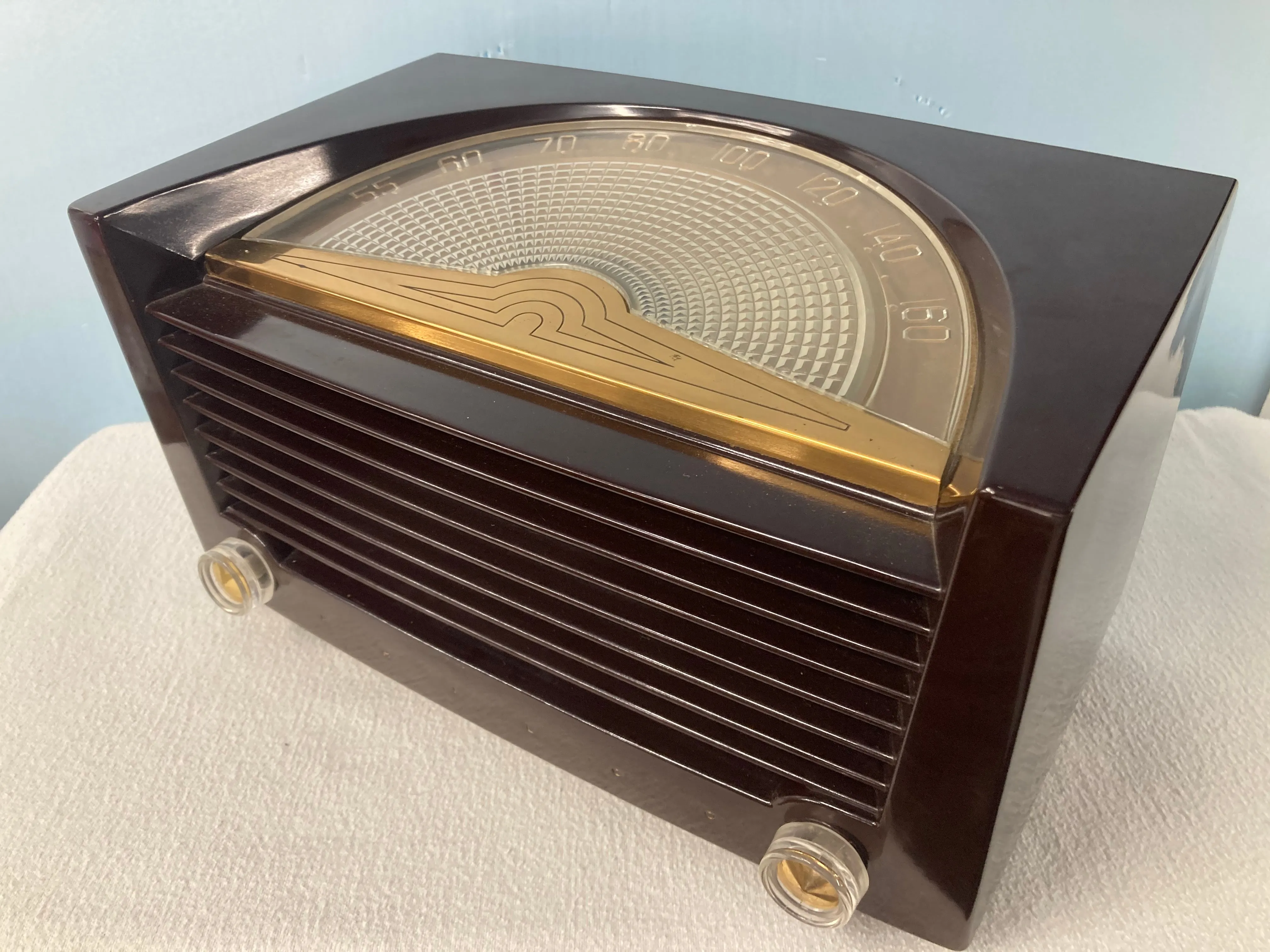 Philco 104 “Sunburst” dial Tube Radio With Bluetooth & FM Options