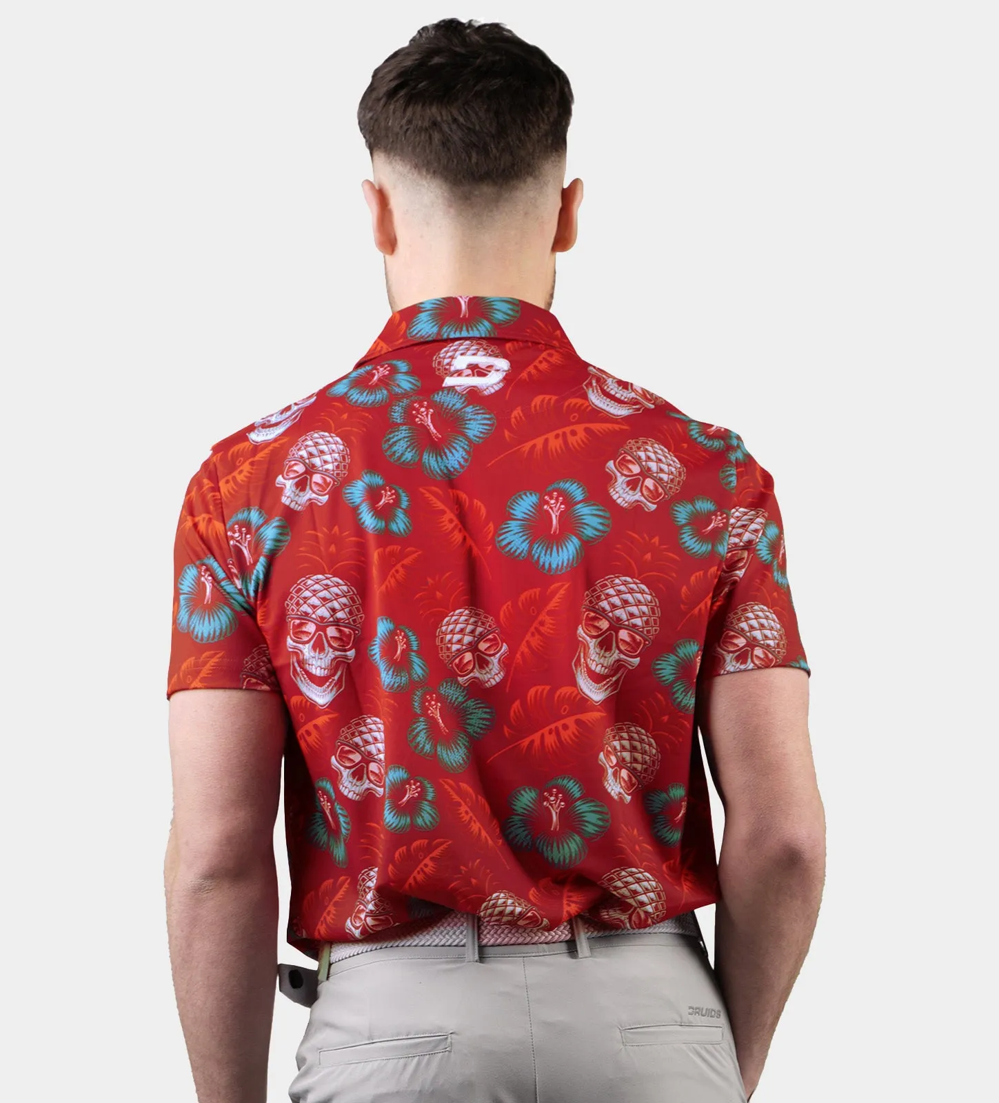 PINEAPPLE SKULLZ POLO - RED