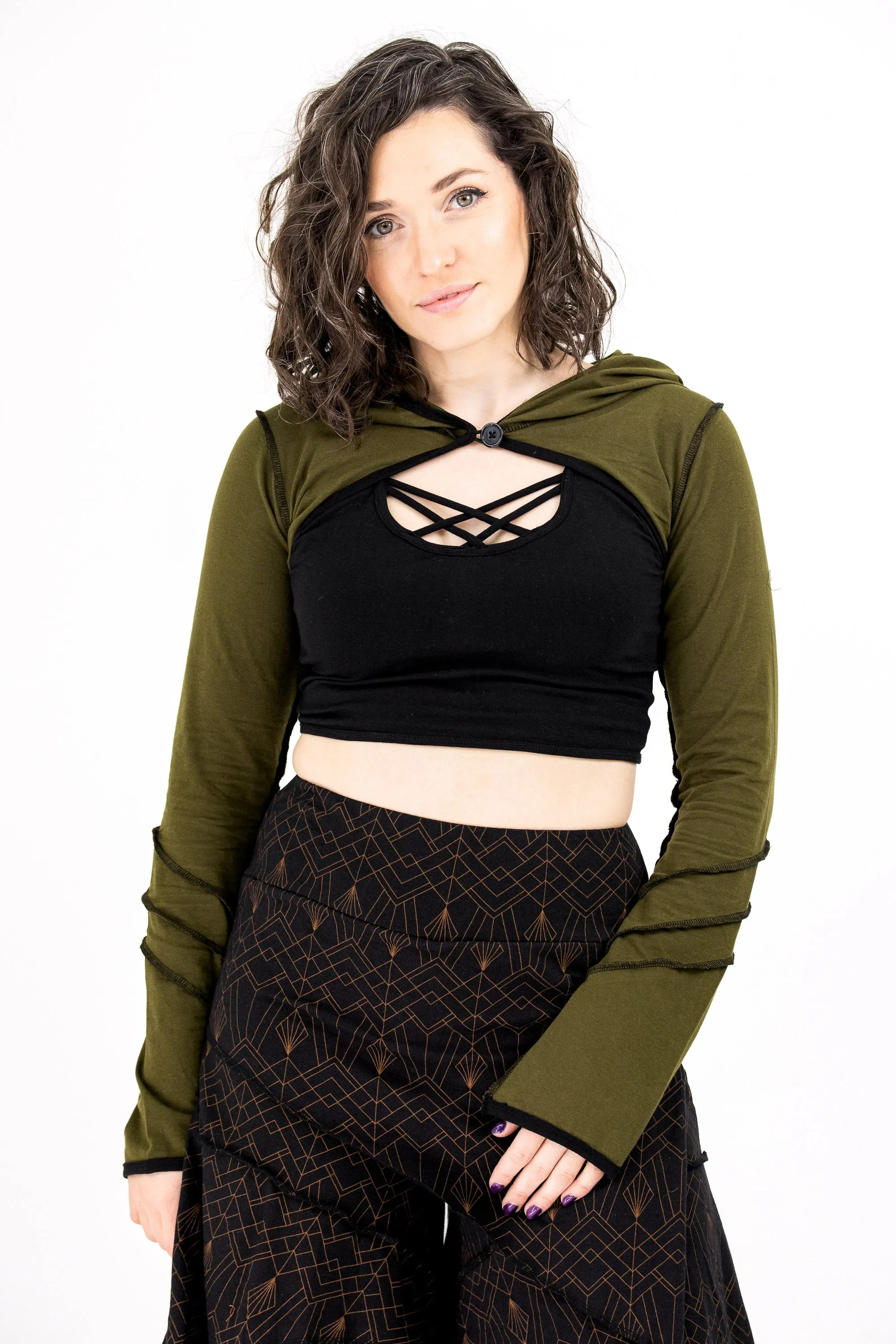 Pixie Shrug w/Piping