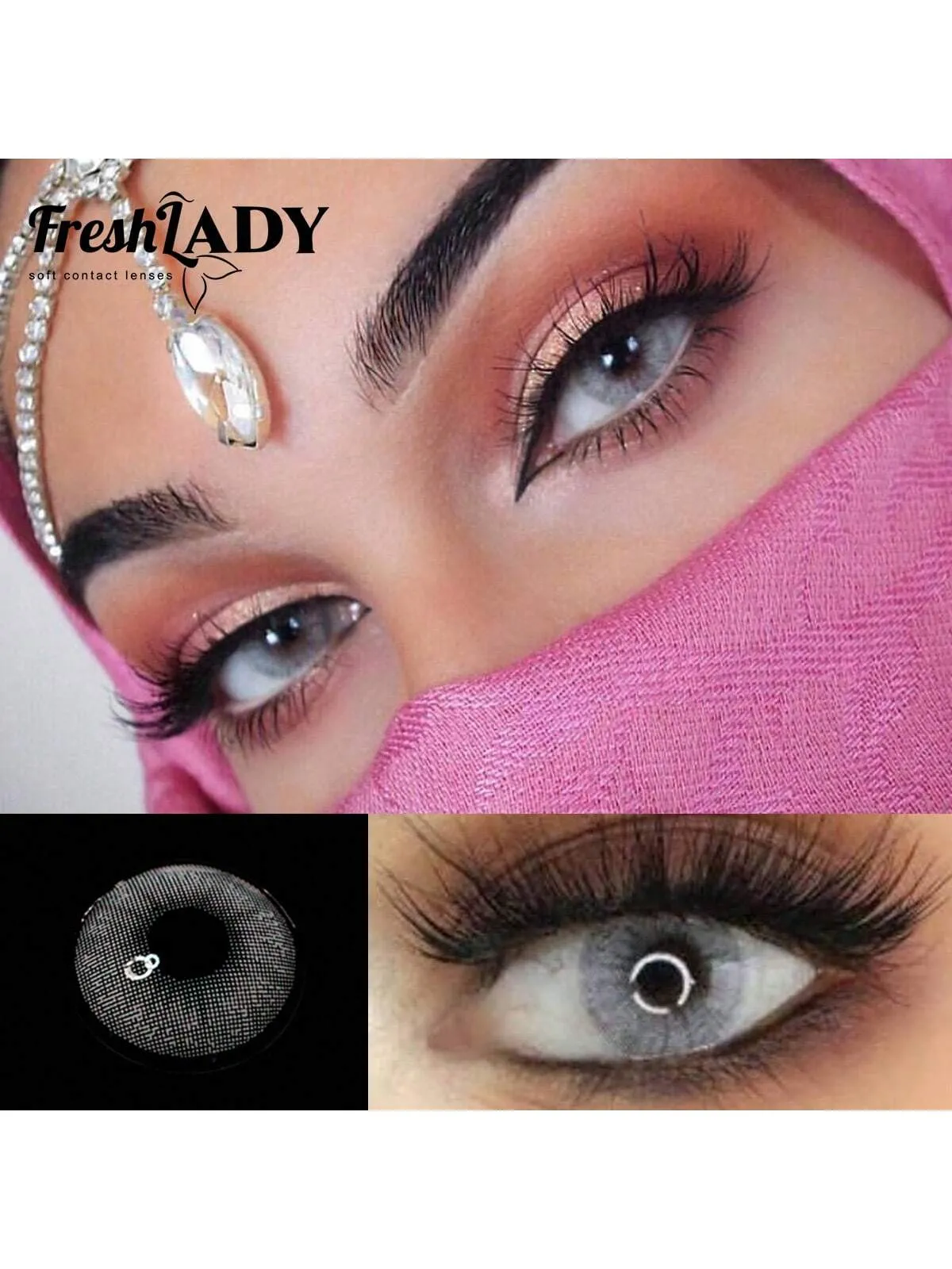 Pony Gray Colored Contact Lenses