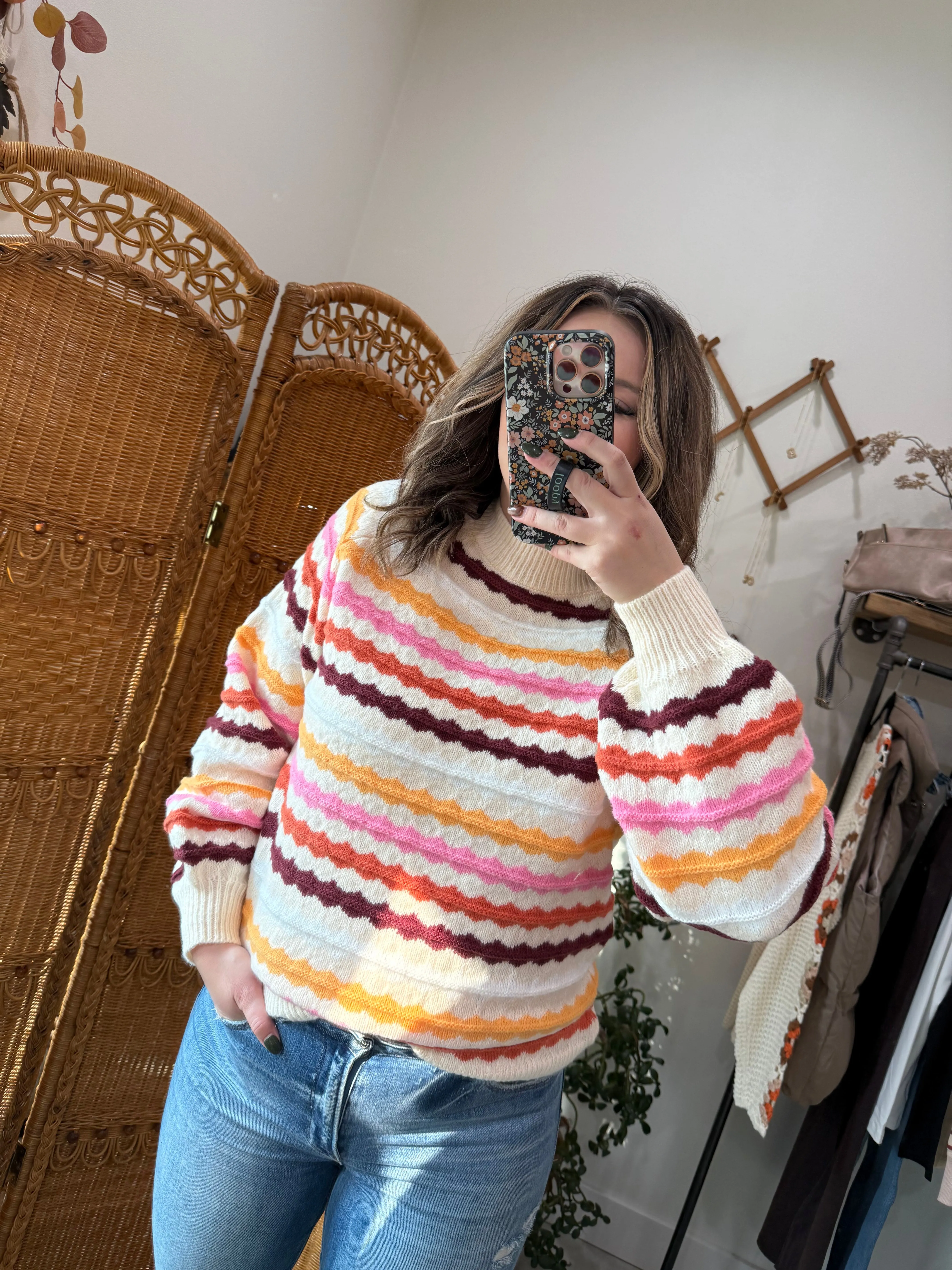 Pops Of Fall Sweater