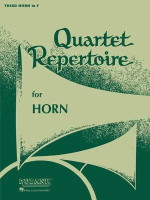 QUARTET REPERTOIRE 3RD HORN