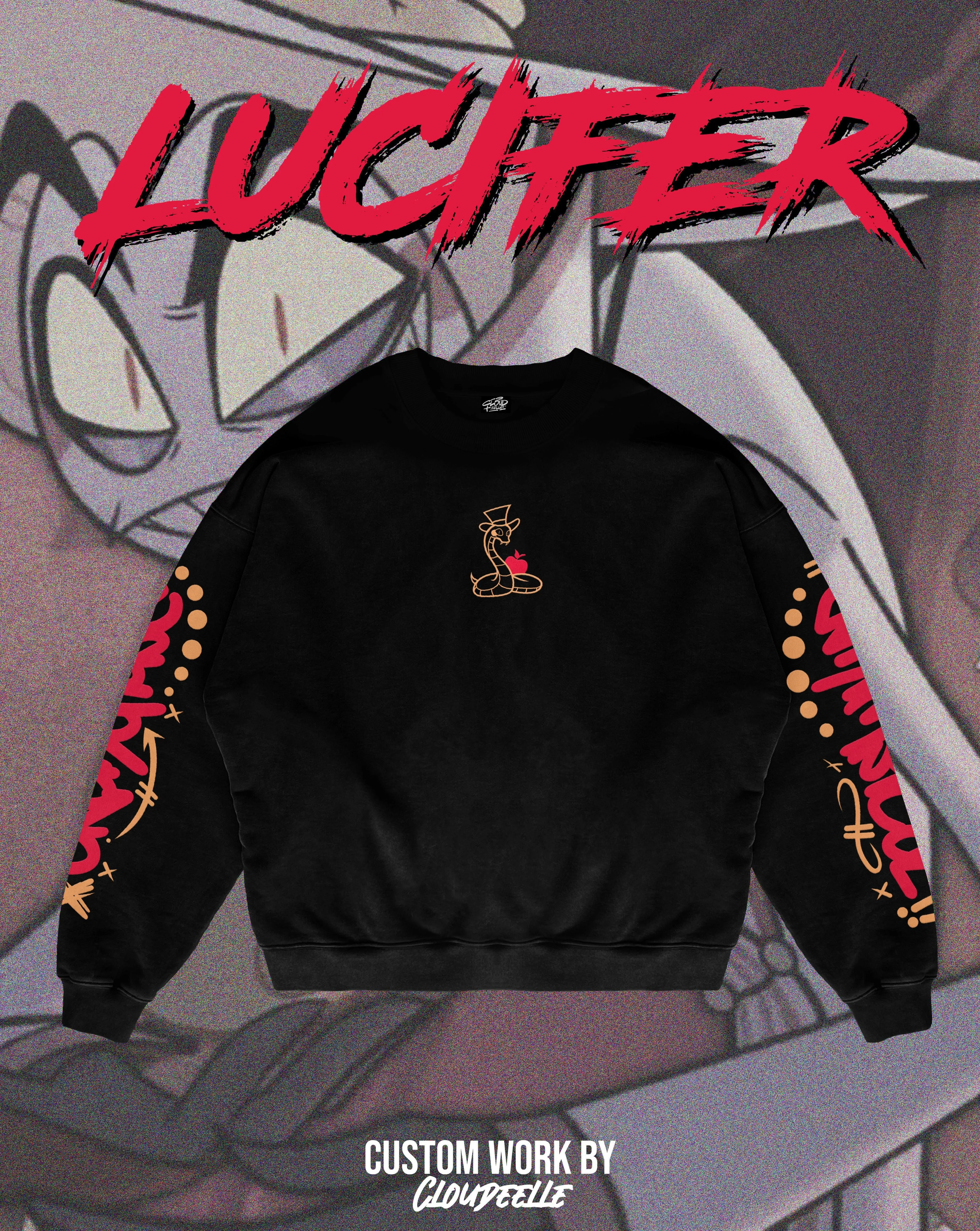 "Lucifer" - Oversized Crewneck