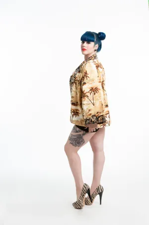 "Tiki Time" Kimono Hipster