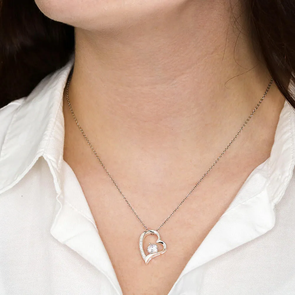 "TO MY DAUGHTER" FOREVER LOVE NECKLACE-YOU WILL ALWAYS HAVE ME (FROM MOM)