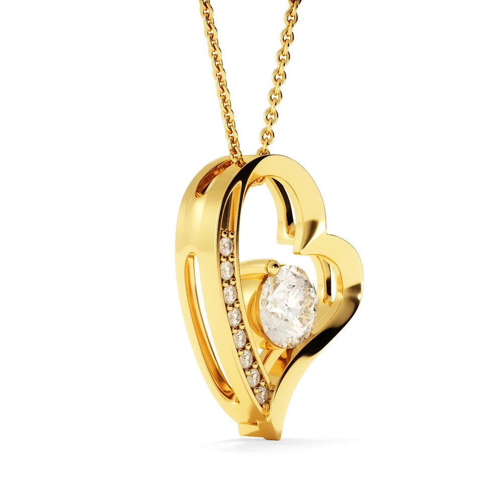 "TO MY DAUGHTER" FOREVER LOVE NECKLACE-YOU WILL ALWAYS HAVE ME (FROM MOM)