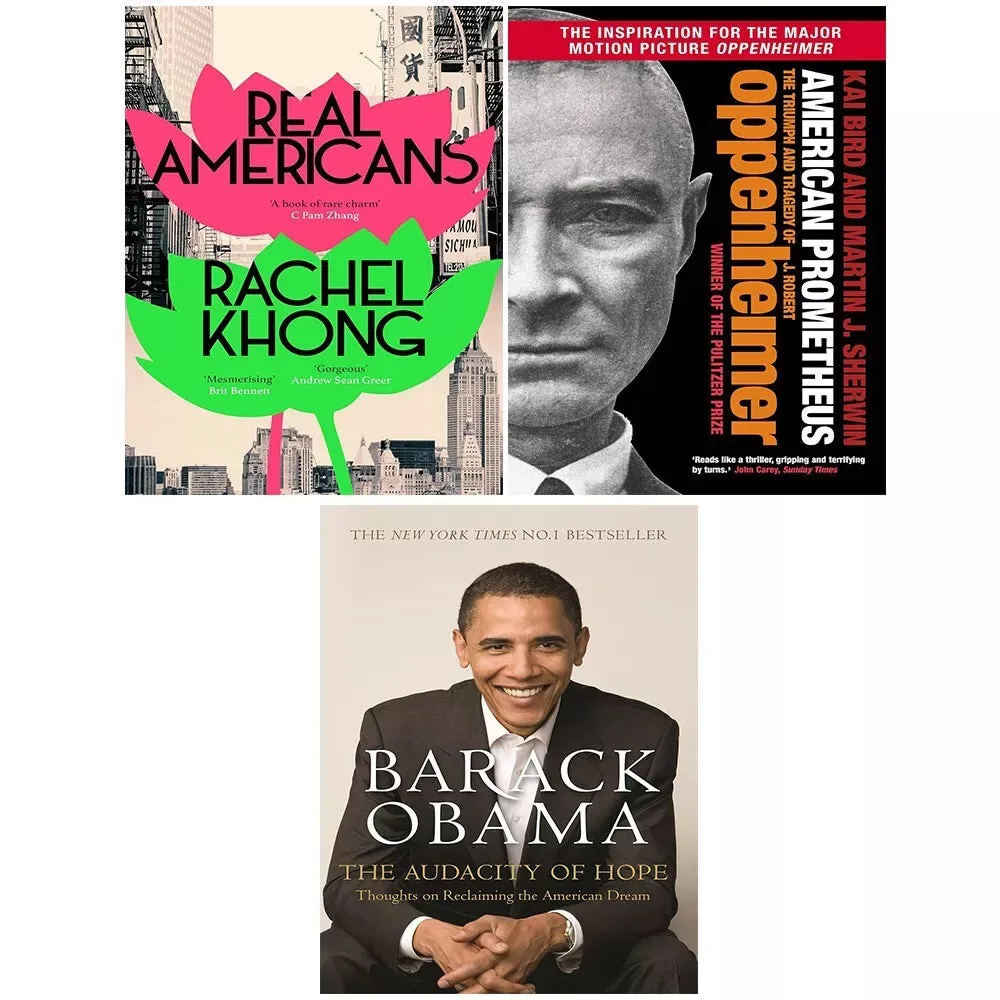 Real Americans (HB), Audacity of Hope Barack, American Prometheus 3 Books Set